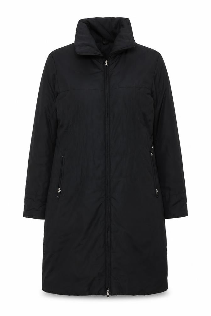 Klass Collection Women's Black Long Puffer Coat Size 14