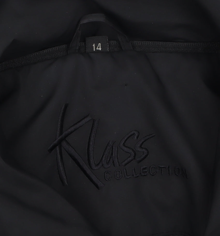 Klass Collection Women's Black Long Puffer Coat Size 14