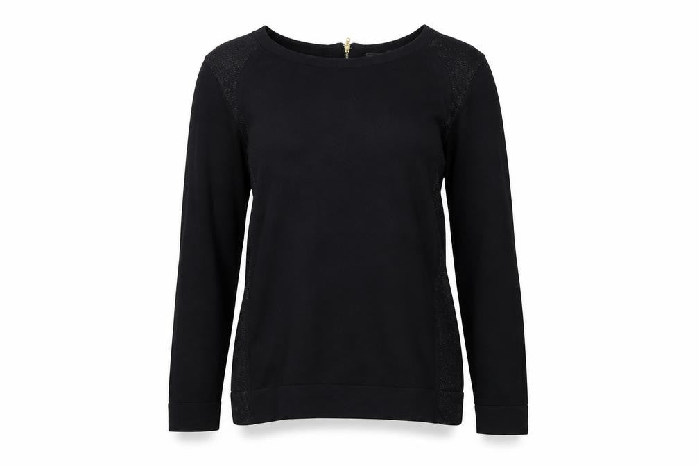 Dorothy Perkins Women’s Black Crew Neck Long Sleeve Jumper Size 8