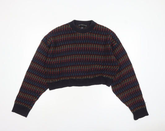 Geoffrey Bene Women's Multicoloured Crew Neck Knit Jumper M