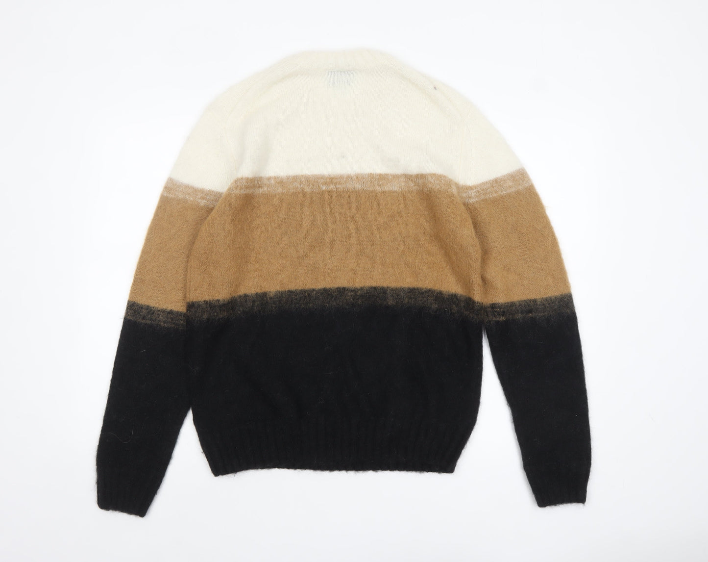 COS Men's Multicoloured Wool Mohair Blend Striped Jumper Size S