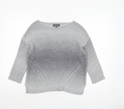 Marks & Spencer Per Una Women's Grey Size 10 Knit Pullover Jumper