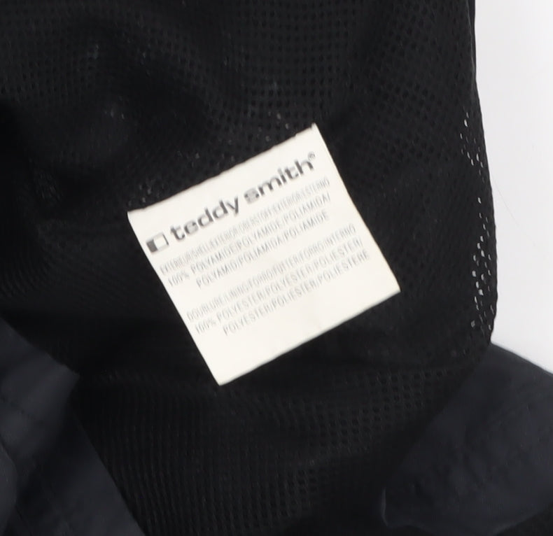 Teddy Smith Men's Black XL Full Zip Polyamide Casual Jacket