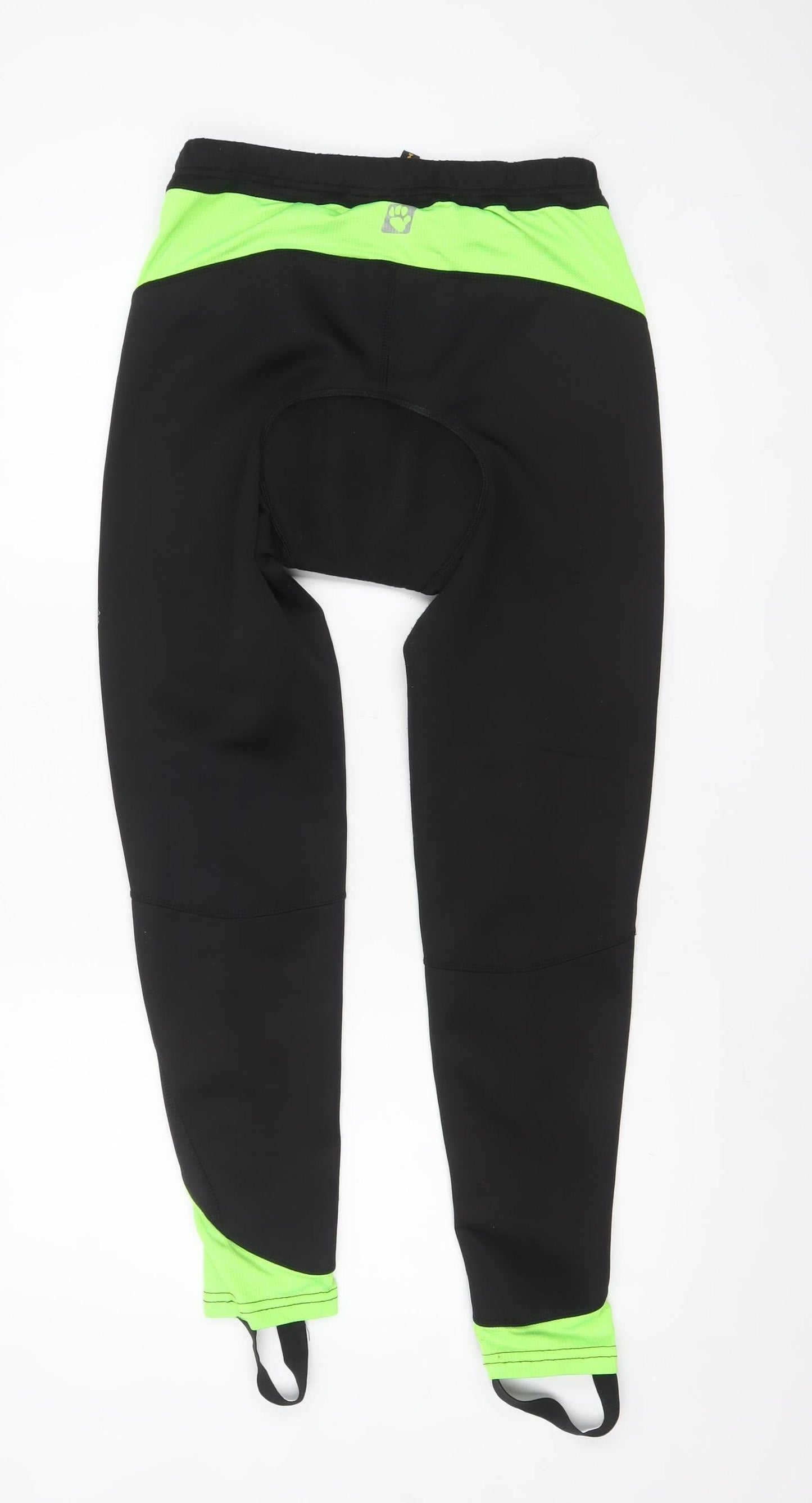 Muddyfox Men's Black Cycling Compression Leggings L Reflective Panels
