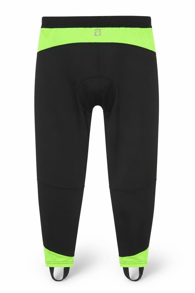 Muddyfox Men's Black Cycling Compression Leggings L Reflective Panels