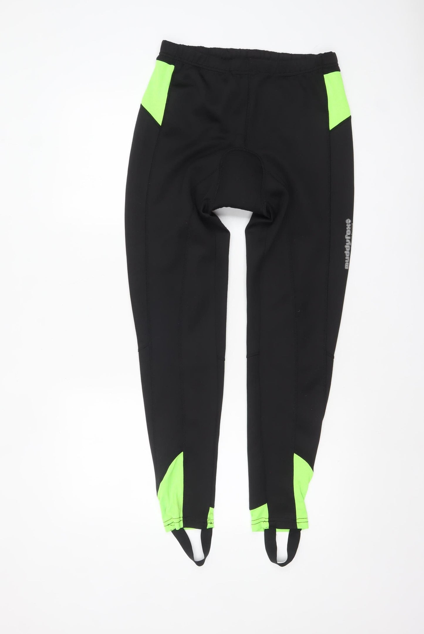 Muddyfox Men's Black Cycling Compression Leggings L Reflective Panels