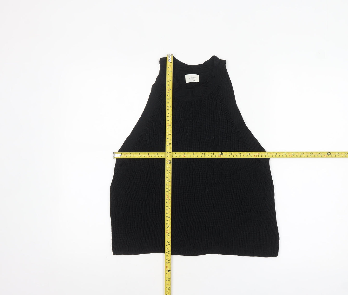 Wilfred Black High Neck Knit Tank Top Women's XL