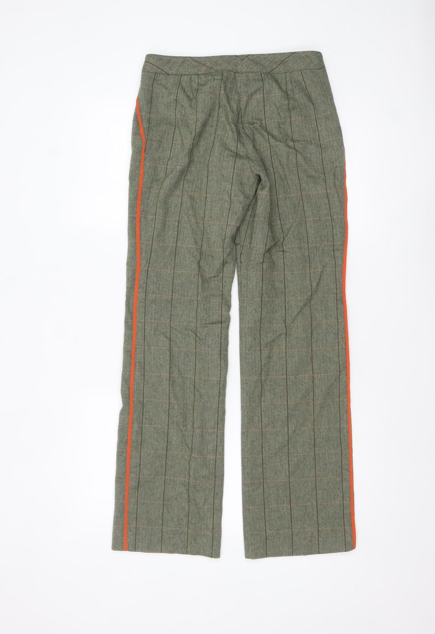 The Limited Women’s Green Check Wool Blend Tailored Trousers Size 6