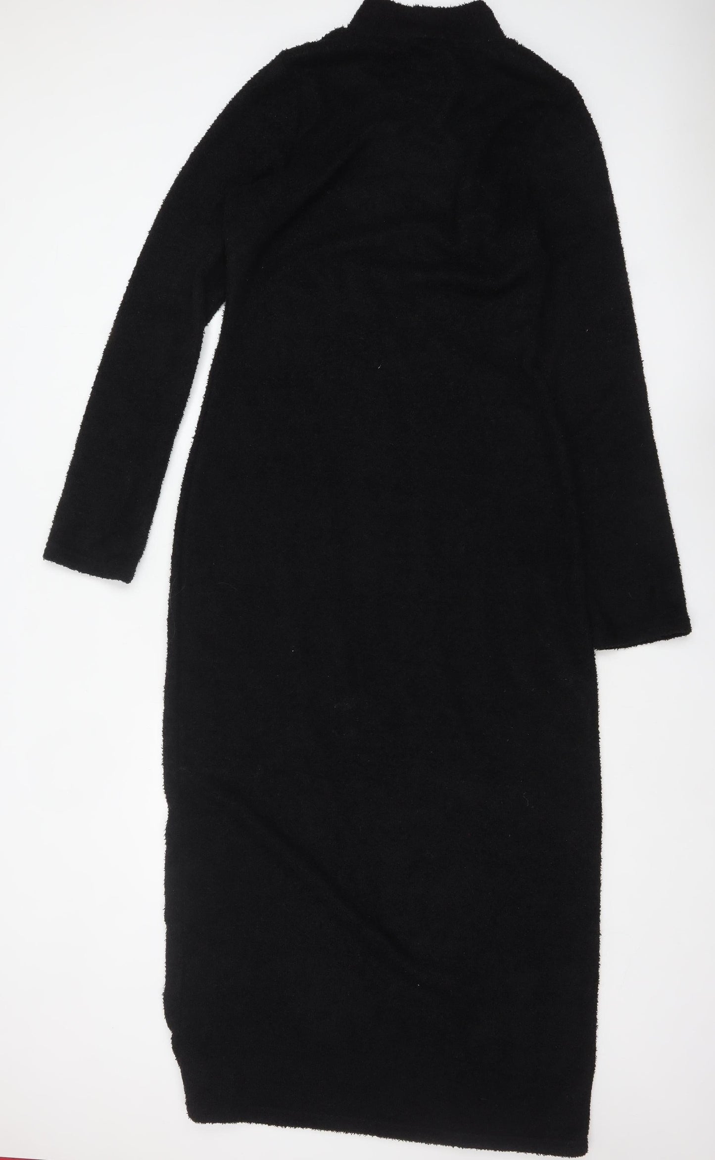 ASOS DESIGN Women’s Black Midi Bodycon Knit Dress Size 16