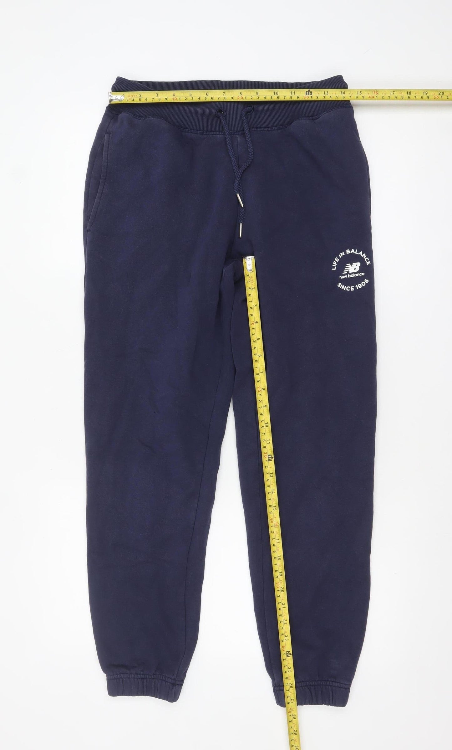 New Balance Men's Blue Sweatpants Size S Elastic Waist Joggers