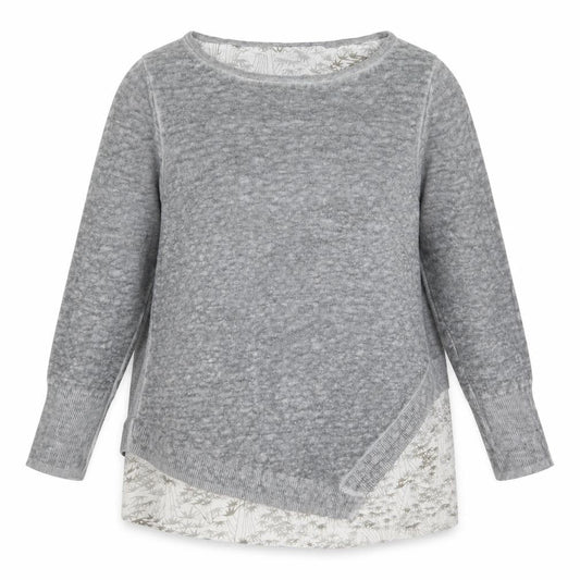 Mint Velvet Women’s Grey Asymmetric Linen Tunic Top Size 8