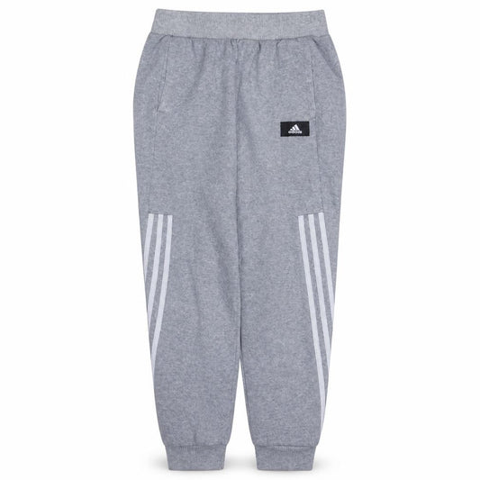 Adidas Boys Grey Jogger Trousers 13-14 Years Regular Fit Fleece Activewear