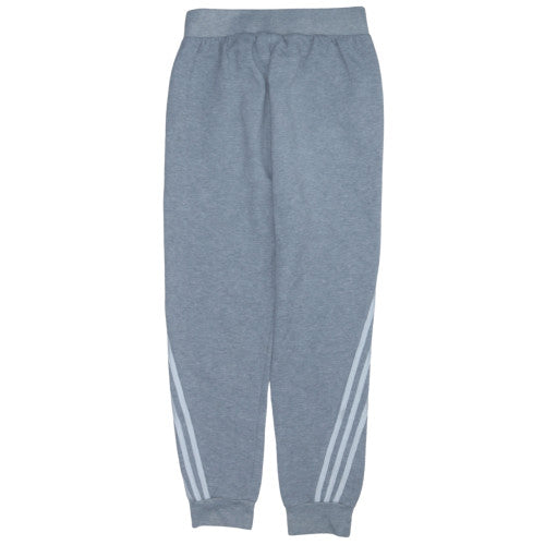 Adidas Boys Grey Jogger Trousers 13-14 Years Regular Fit Fleece Activewear