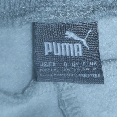 Puma Women's Grey Jogger Sweatpants S Regular Fit Fleece Activewear
