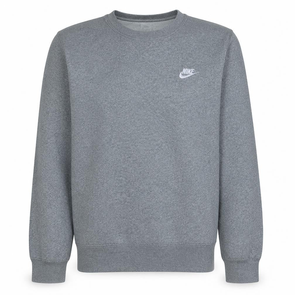 Nike Men's Grey Crew Neck Pullover Sweatshirt Size S