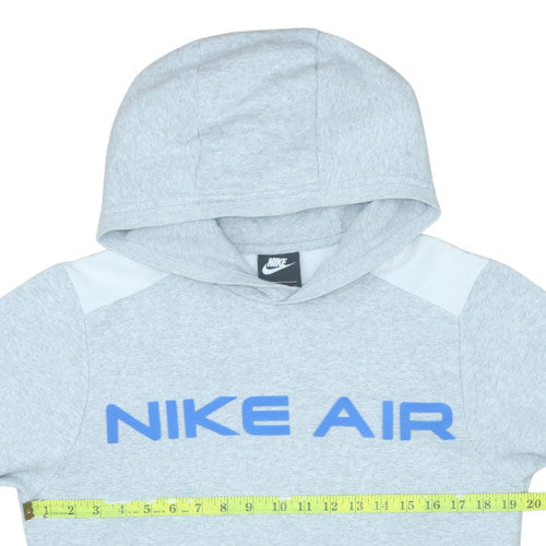 Nike Air Men's Grey XS Pullover Hoodie with Logo Print
