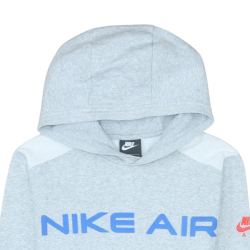 Nike Air Men's Grey XS Pullover Hoodie with Logo Print