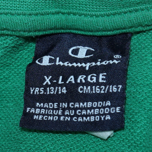 Champion Teens Green XL Pullover Logo Sweatshirt
