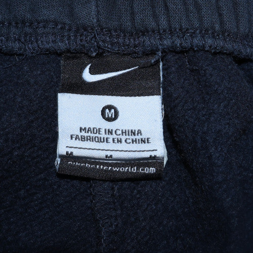 Nike Women's Blue Fleece Track Pants Size M Elastic Waist Sportswear