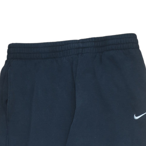 Nike Women's Blue Fleece Track Pants Size M Elastic Waist Sportswear