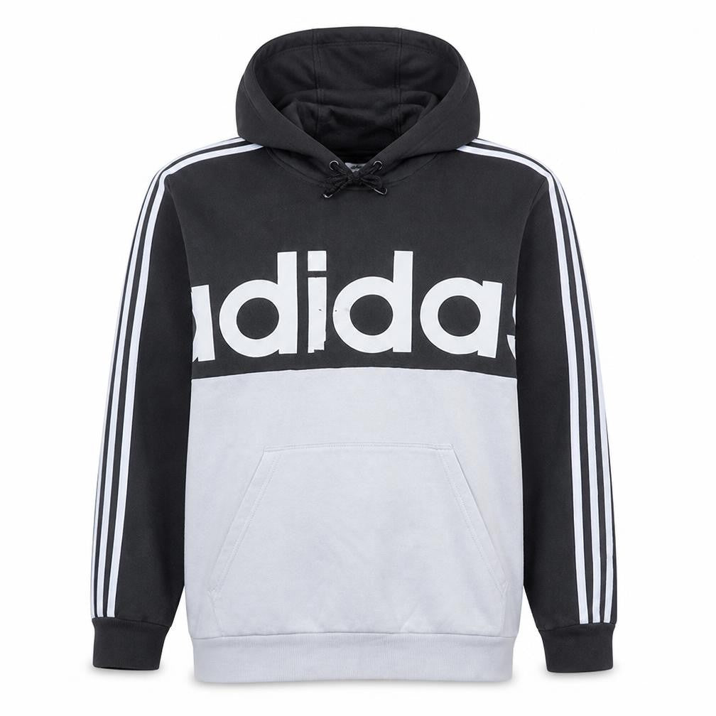 adidas Men's Black Pullover Hoodie L Sports Graphic Logo
