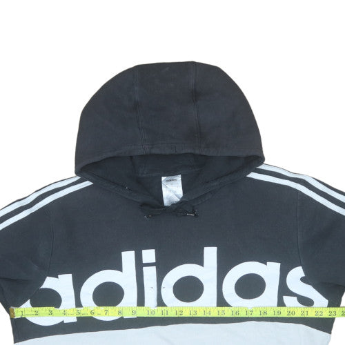 adidas Men's Black Pullover Hoodie L Sports Graphic Logo