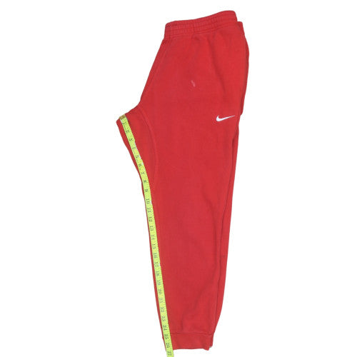 Nike Men's Red Jogger Sweatpants L Cotton Blend Elastic Waist