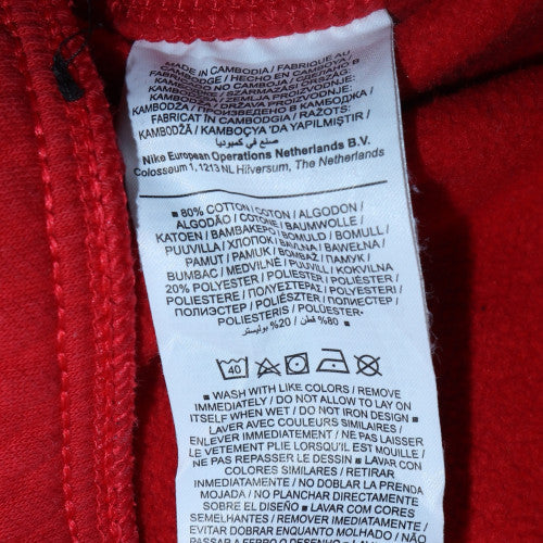 Nike Men's Red Jogger Sweatpants L Cotton Blend Elastic Waist