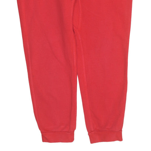 Nike Men's Red Jogger Sweatpants L Cotton Blend Elastic Waist