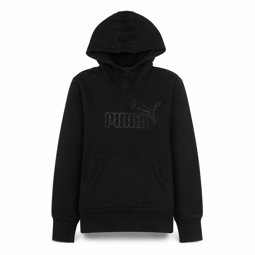Puma Women Black Size 10 Pullover Hoodie Sweatshirt