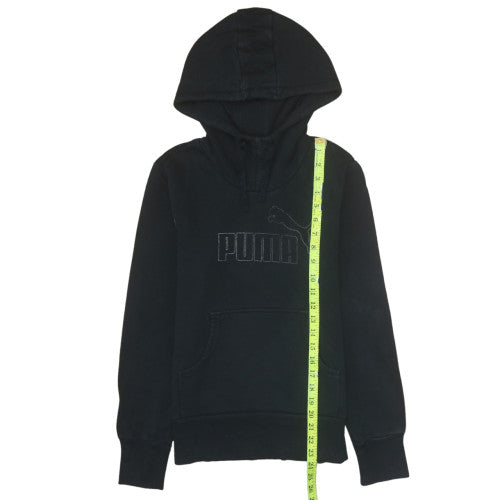 Puma Women Black Size 10 Pullover Hoodie Sweatshirt