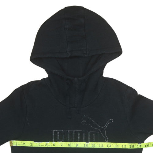 Puma Women Black Size 10 Pullover Hoodie Sweatshirt