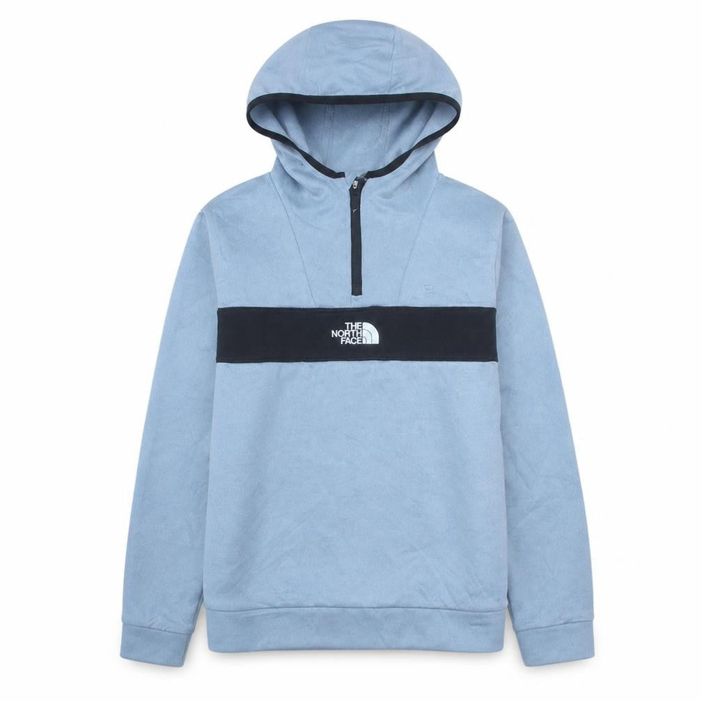 The North Face Boys Blue 1/2 Zip Hoodie XL Polyester Hiking Outdoor