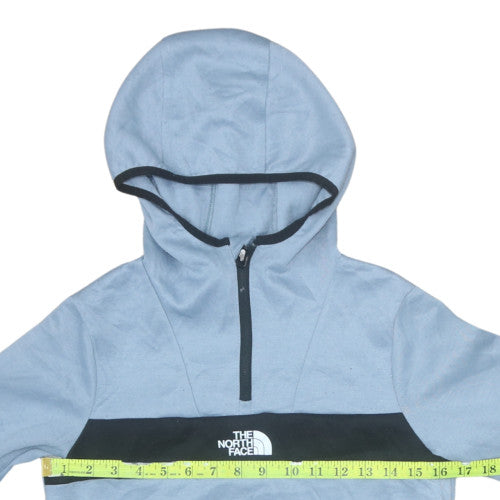 The North Face Boys Blue 1/2 Zip Hoodie XL Polyester Hiking Outdoor