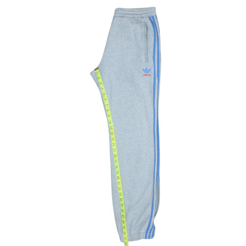 Adidas Men's Grey Track Pants S Regular Fit Elastic Waist