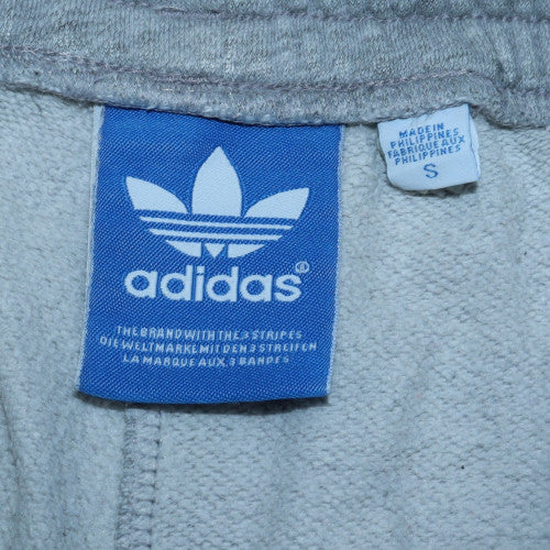 Adidas Men's Grey Track Pants S Regular Fit Elastic Waist