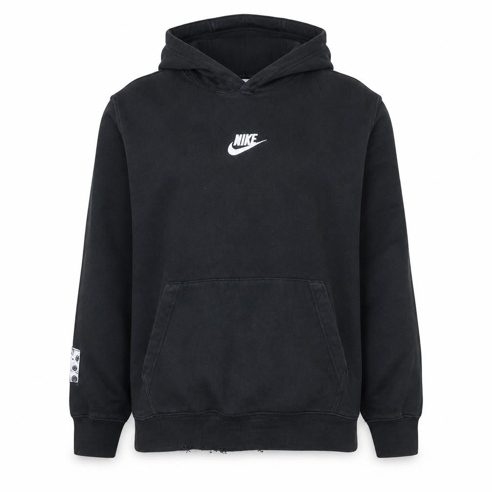 Nike Men’s Black L Pullover Hoodie Fleece Logo Sportswear