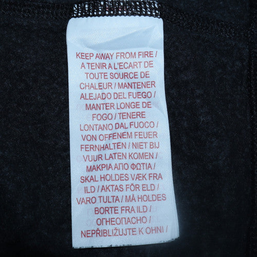 Nike Teens Black Regular Fit Crew Neck Fleece Sweatshirt - M