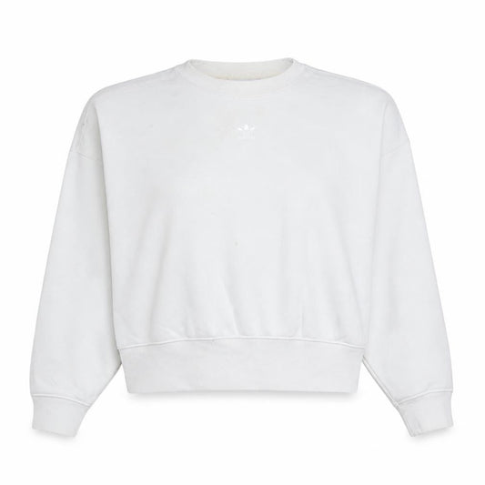 Adidas Women Beige Crew Neck Pullover Sweatshirt UK 8