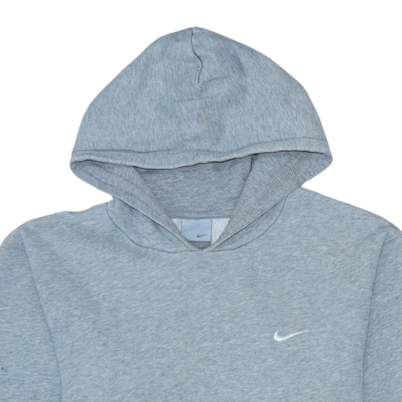 Nike Teens Grey Pullover Hoodie L Logo Fleece Sweatshirt