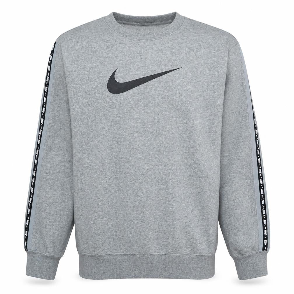 Nike Men's Grey Crew Neck Logo Pullover Sweatshirt Size S
