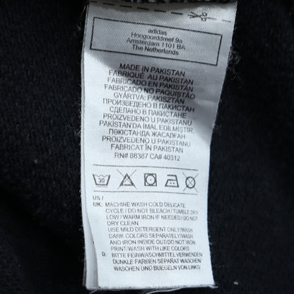 Additional view of Adidas women’s black crew neck long sleeve logo pullover sweatshirt uk 16