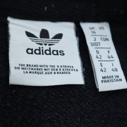 Additional view of Adidas women’s black crew neck long sleeve logo pullover sweatshirt uk 16