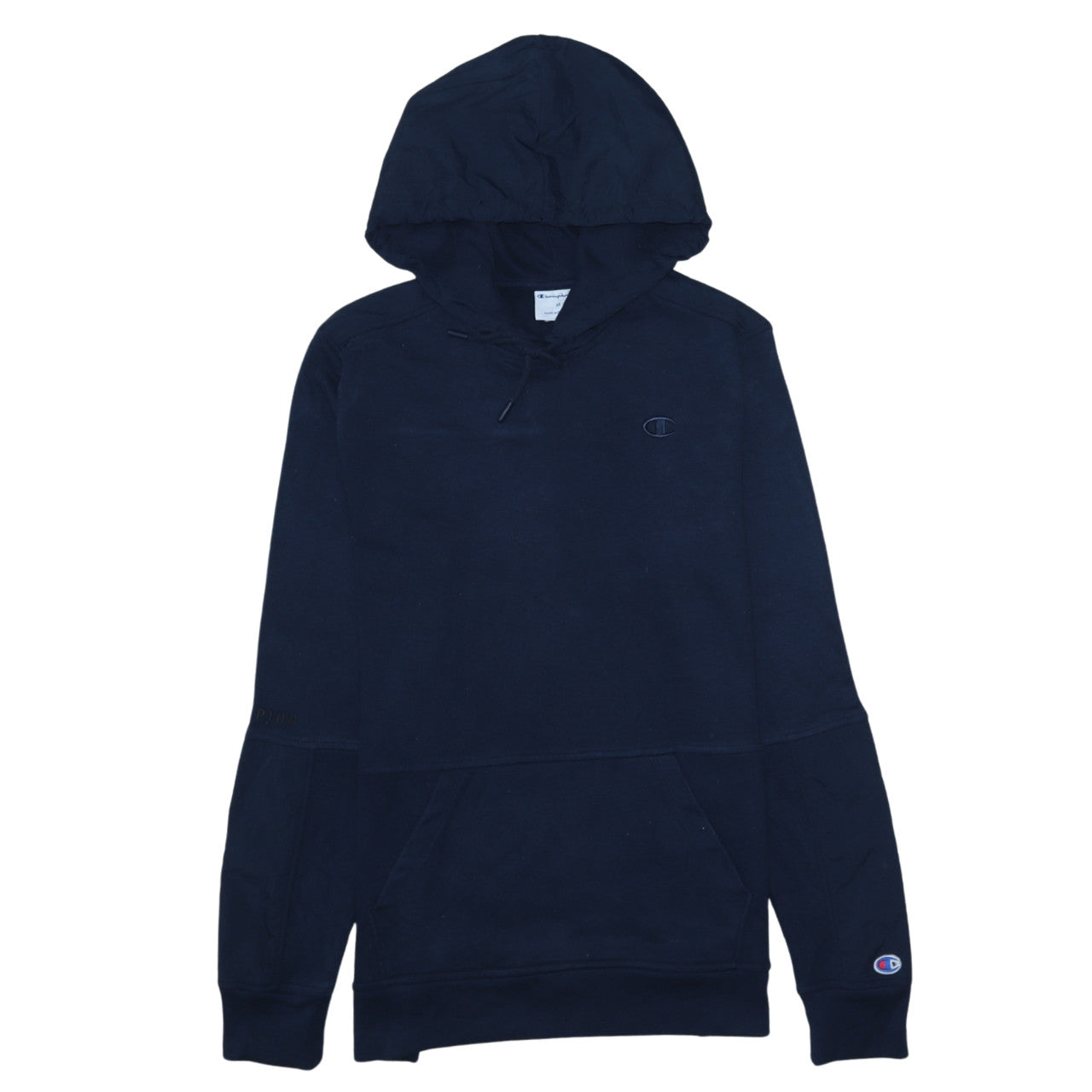 Champion Men’s Navy Blue Pullover Hoodie Size M Cotton Blend