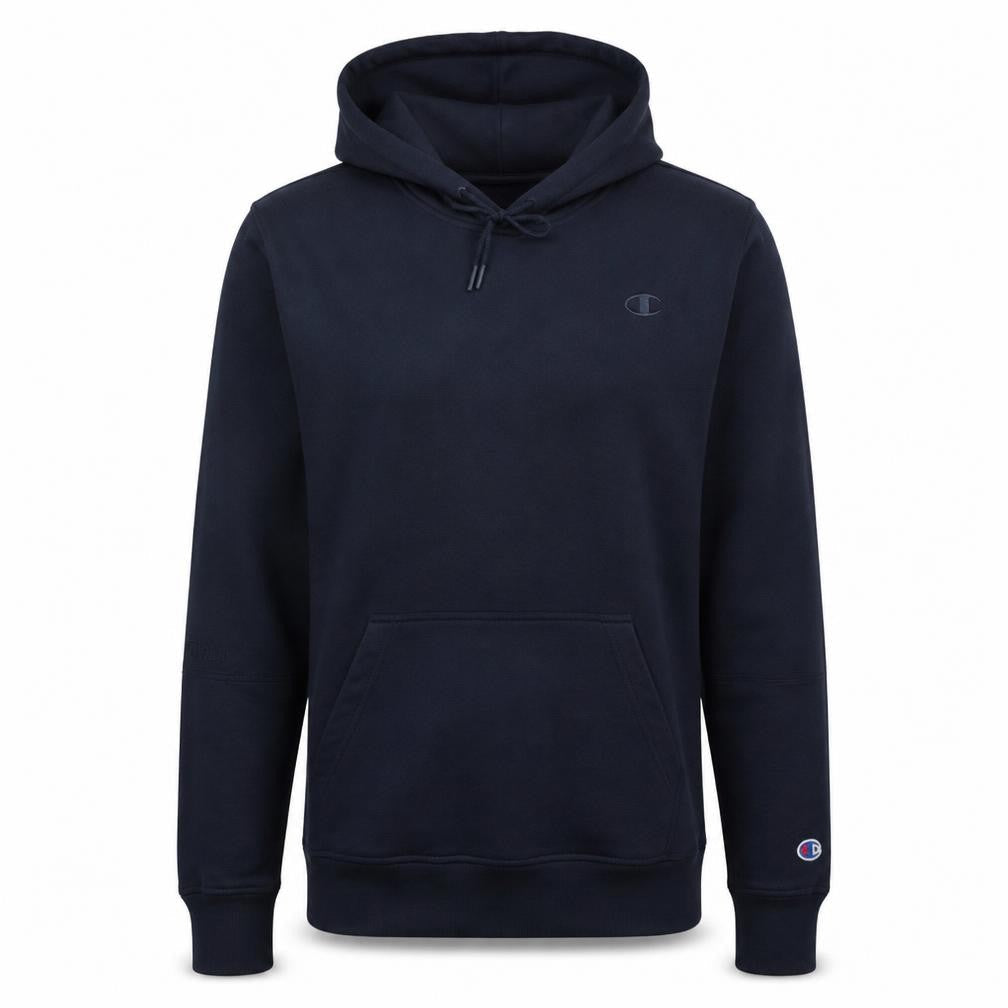Champion Men’s Navy Blue Pullover Hoodie Size M Cotton Blend