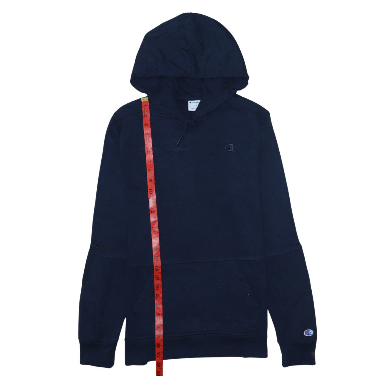 Champion Men’s Navy Blue Pullover Hoodie Size M Cotton Blend