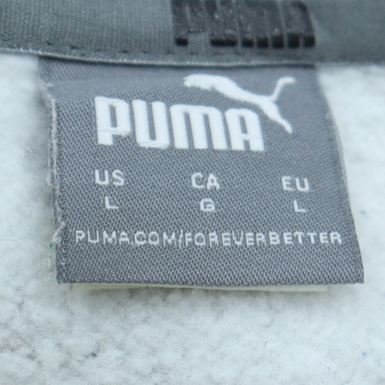 Puma Men's Grey Logo Crew Neck Pullover Sweatshirt Size L