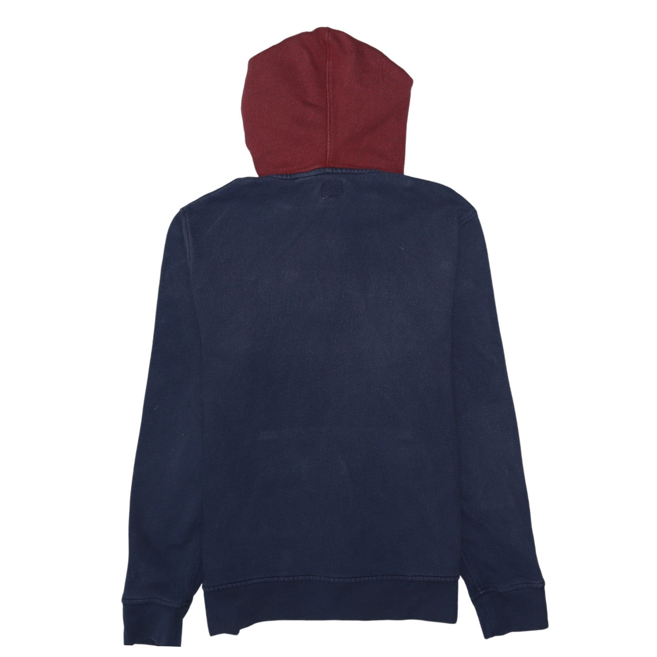 Levi's Men's Blue Red Pullover Hoodie M Logo Fleece Sweatshirt
