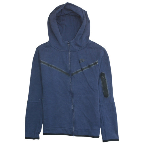 Nike Teens Blue XL Full Zip Hoodie with Logo Design