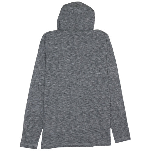 Lee Mens Grey Henley Hoodie Large Cotton Blend Pullover